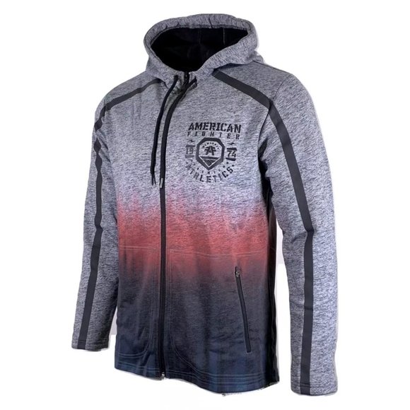 AMERICAN FIGHTER Men's HATHAWAY L/S ZIP Jacket - Picture 6 of 8